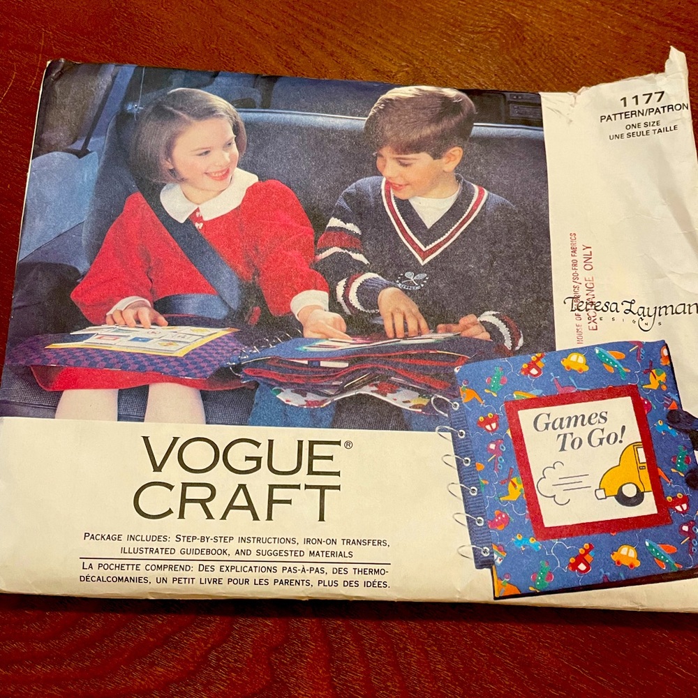 Vogue craft pattern